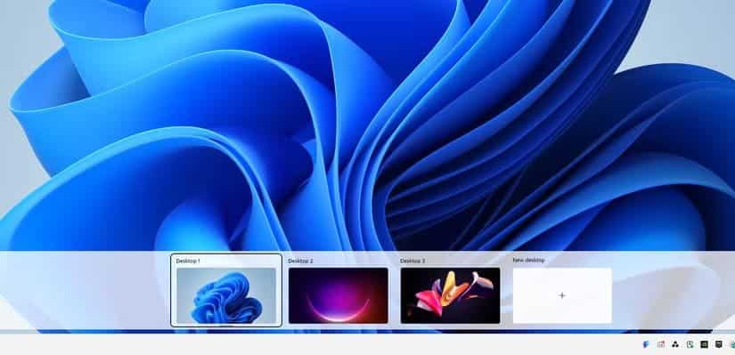 multiple-desktops-with-different-backgrounds اكتشف الأداة المدمجة في Windows التي تنظم كل شيء بسهولة