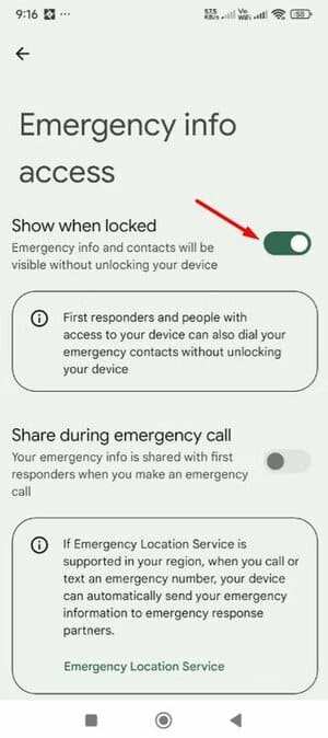 show-when-locked-option-in-the-personal-safety-app إعدادات طوارئ يجب تفعيلها فورًا على كل هاتف Android لحمايتك في المواقف الخطيرة