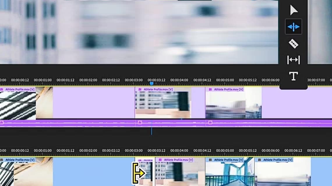 someone-editing-an-adobe-premiere-clip-ofي-a-lady-running-to-the-left أفضل قنوات يوتيوب لتصبح محترف تصوير فيديو