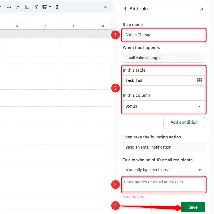 the-add-rule-pane-for-conditional-notifications-in-google-sheets-with-details-filled-out-to-send-a-notification-if-data-in-the-status-column-change متى يكون Google Sheets أفضل من Microsoft Excel