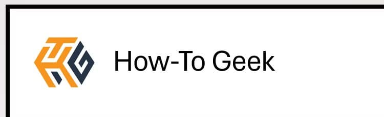 the-how-to-geek-logo-on-a-powerpoint-slide-with-a-border-around-the-edge-of-the-slide-and-how-to-geek-as-the-slide-title طرق تجعل عرضك التقديمي في PowerPoint يبدو احترافيًا دون خبرة في التصميم