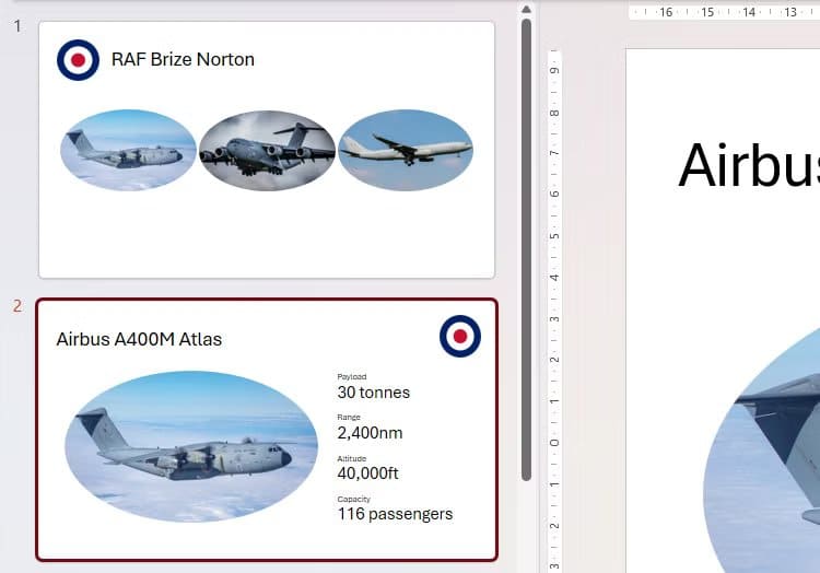 two-slides-in-powerpoint-s-thumbnail-pane-with-certain-items-duplicated-moved-or-deleted-from-one-slide-to-the-next طرق تجعل عرضك التقديمي في PowerPoint يبدو احترافيًا دون خبرة في التصميم