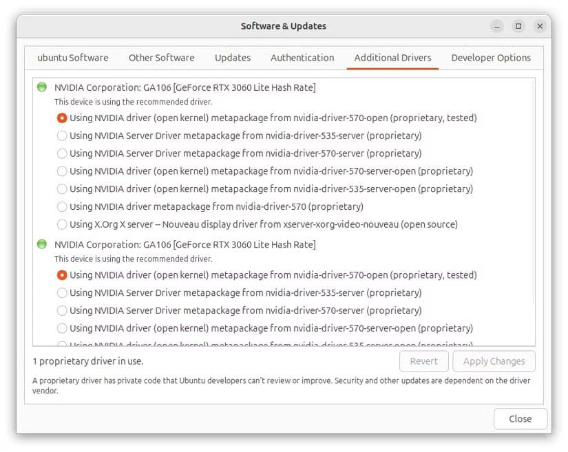 ubuntu-software-and-updater-hardware-driver-section تجربة استخدام مختلفة تجعل Ubuntu خيارًا لا يمكن تجاهله