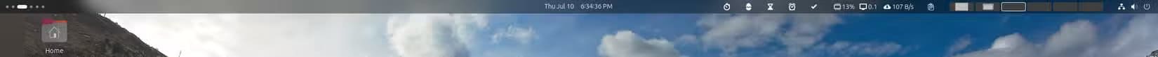 ubuntu-top-bar-consisting-of-widgets-or-extensions تجربة استخدام مختلفة تجعل Ubuntu خيارًا لا يمكن تجاهله