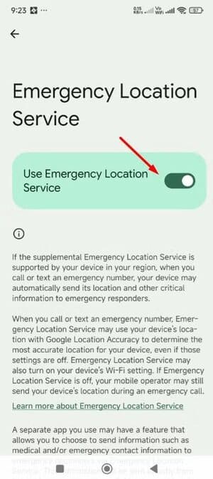 use-emergency-location-service-toggle-in-the-personal-safety-app إعدادات طوارئ يجب تفعيلها فورًا على كل هاتف Android لحمايتك في المواقف الخطيرة