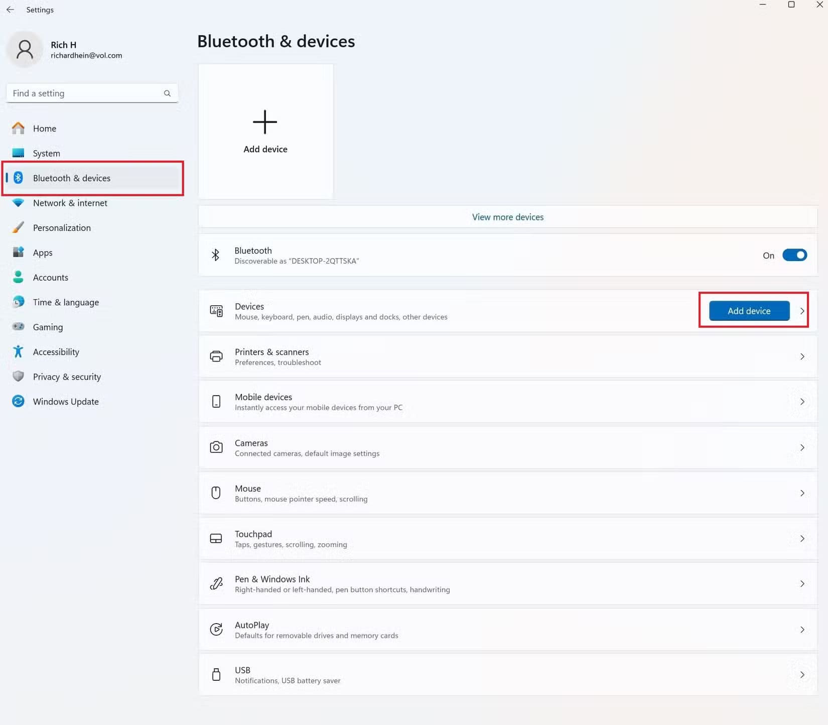 windows-settings-bluetooth طريقة استخدام وحدة تحكم Xbox القديمة كجهاز تحكم ذكي لأجهزة المنزل