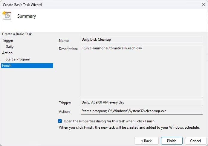 windows-task-scheduler-wizard-showing-a-new-task كيفية استخدام جدولة المهام لجعل Windows يعمل بكفاءة طوال الوقت