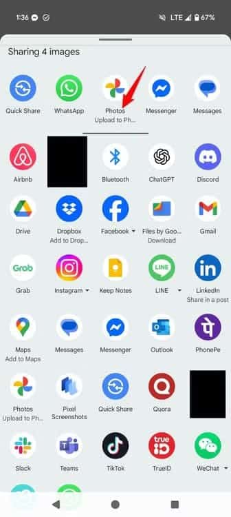 10-android-gallery-upload-screenshot-google-photos كيف تمنع لقطات الشاشة من ملء مساحة صور Google وتحرر مساحة بسهولة
