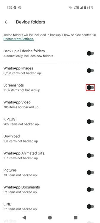4-google-photos-disable-screenshot-upload كيف تمنع لقطات الشاشة من ملء مساحة صور Google وتحرر مساحة بسهولة