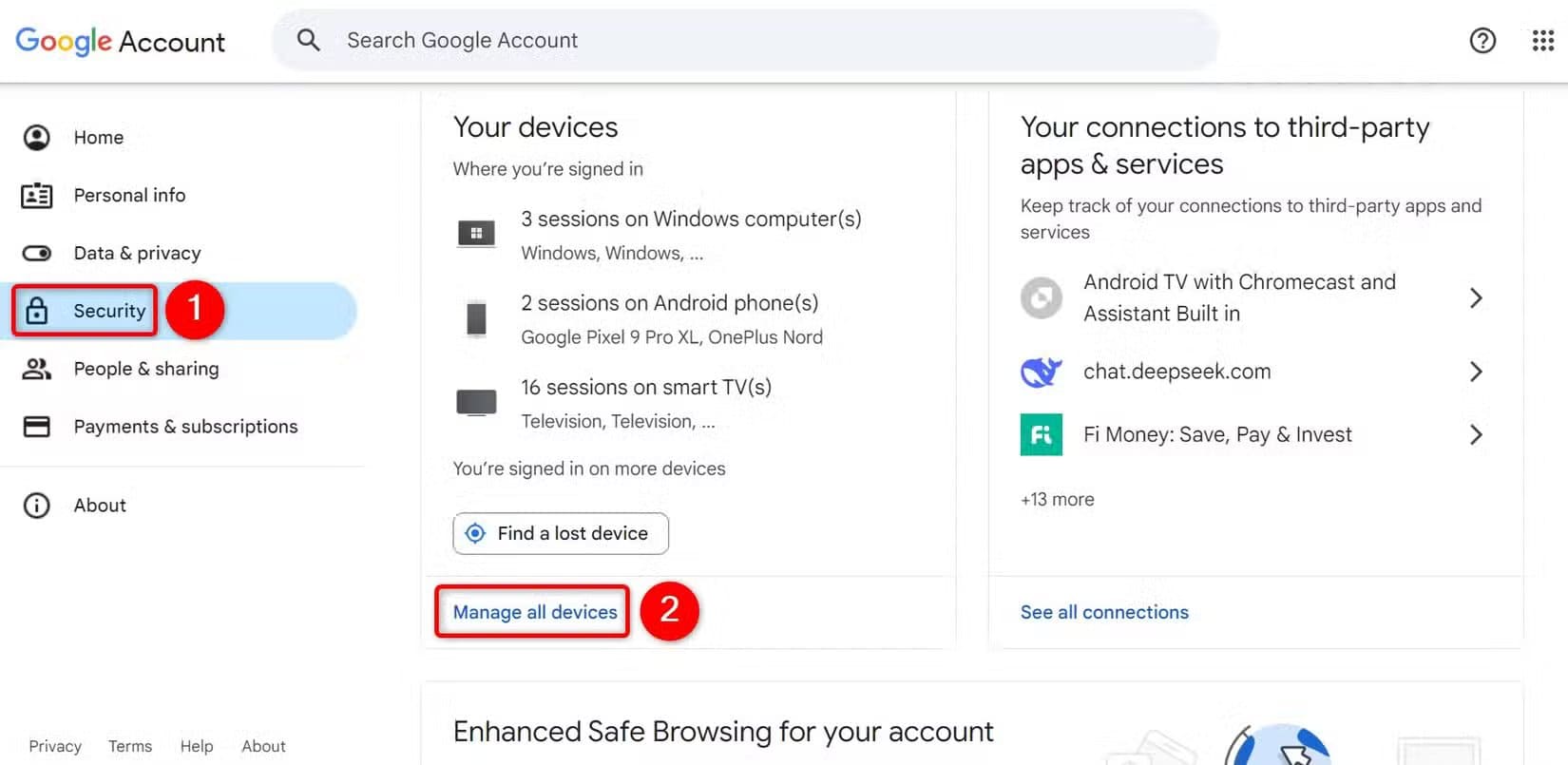 5-google-data-devices استعادة بيانات جوجل القديمة من تطبيق ما زال يعمل بخطوات سهلة