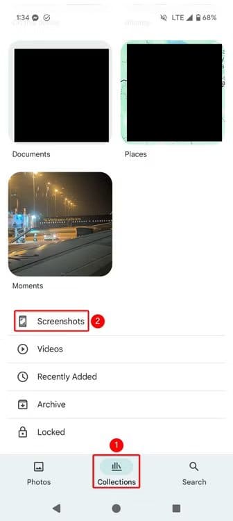7-google-photos-find-screenshots كيف تمنع لقطات الشاشة من ملء مساحة صور Google وتحرر مساحة بسهولة