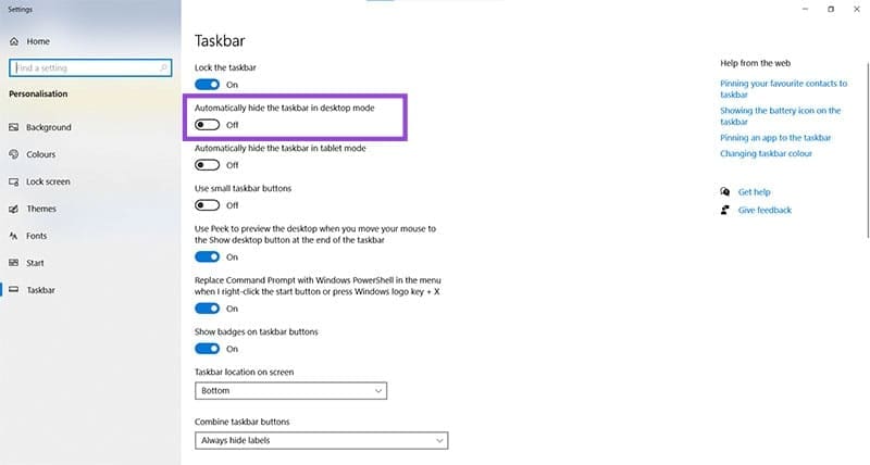 Taskbar-Hides-Behind-Maximized-Programs-–-How-to-Fix-2 حل مشكلة اختفاء شريط المهام عند تكبير النوافذ في Windows