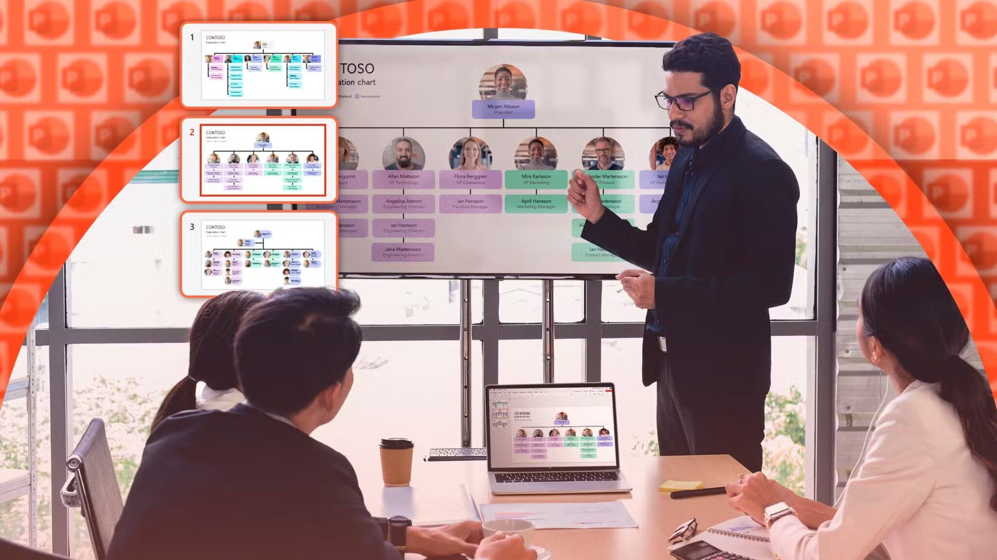 a-man-giving-a-presentation-to-his-team-using-powerpoint-scaled أفضل برامج مجانية مفتوحة المصدر لإنشاء عروض تقديمية احترافية بسهولة