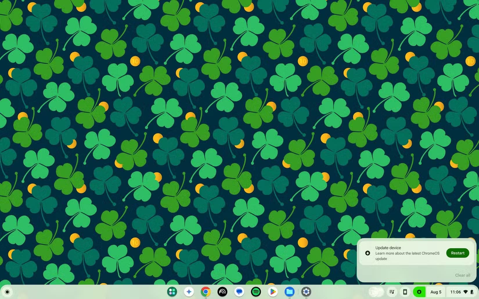 a-notification-on-a-chromebook-telling-you-that-you-have-an-update خطوات تحديث جهاز Chromebook وحل مشاكل التحديث الشائعة