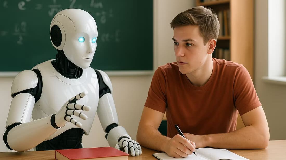 an-ai-generated-image-of-a-robot-helping-a-student-with-homework دليل الطالب لاستخدام ChatGPT بذكاء أثناء الدراسة الجامعية
