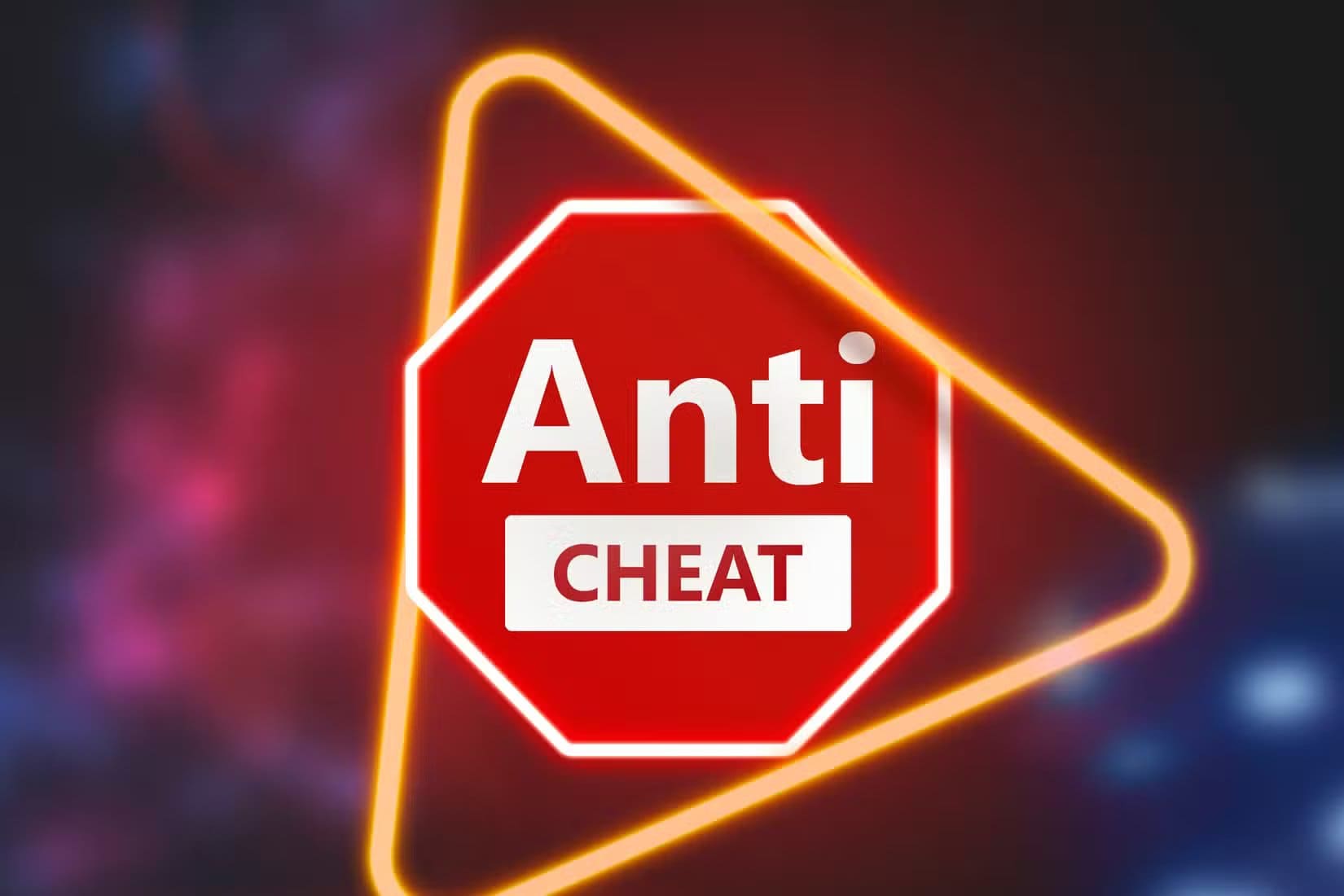 an-illuminated-sign-that-reads-anti-cheat ماذا يفقد لاعبو لينكس عند تشغيل الألعاب حاليا