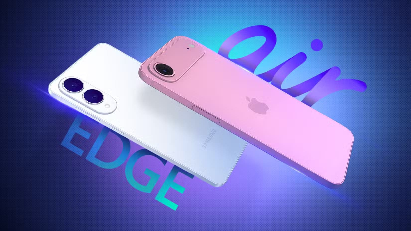 an-iphone-17-air-next-to-an-s25-edge-on-a-gradient-background أسباب تجعل هاتف iPhone 17 Air الرفيع لا يقدم الفائدة التي تتوقعها