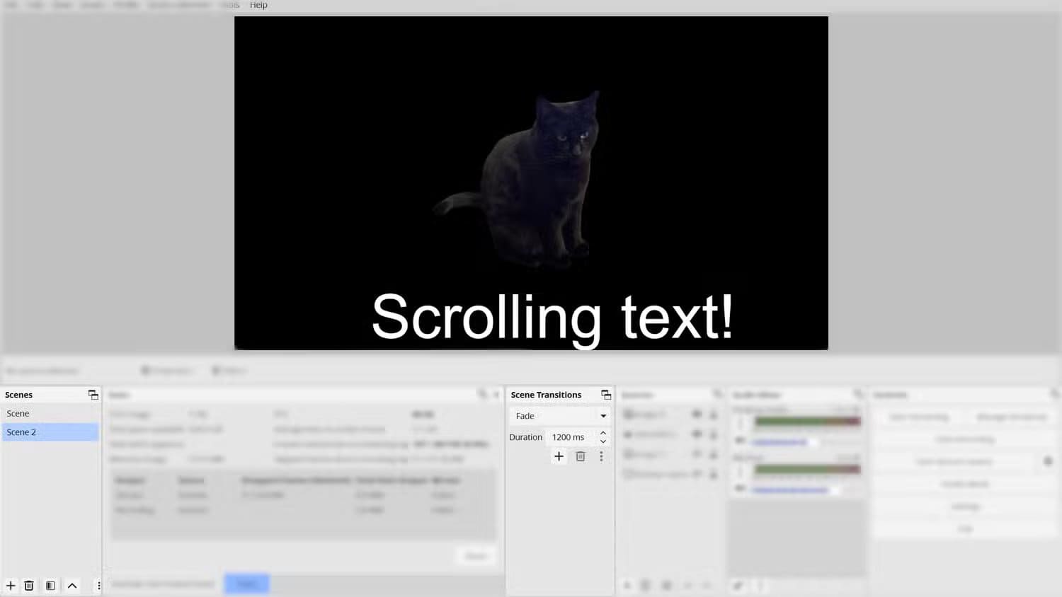 an-obs-layout-that-is-blurred-out-outside-of-the-video-preview-dock-scene-transition-dock-and-scenes-dock-scene-2-is-selected-on-the-screens-menu-1 إعدادات OBS التي تجعل البث المباشر بجودة احترافية