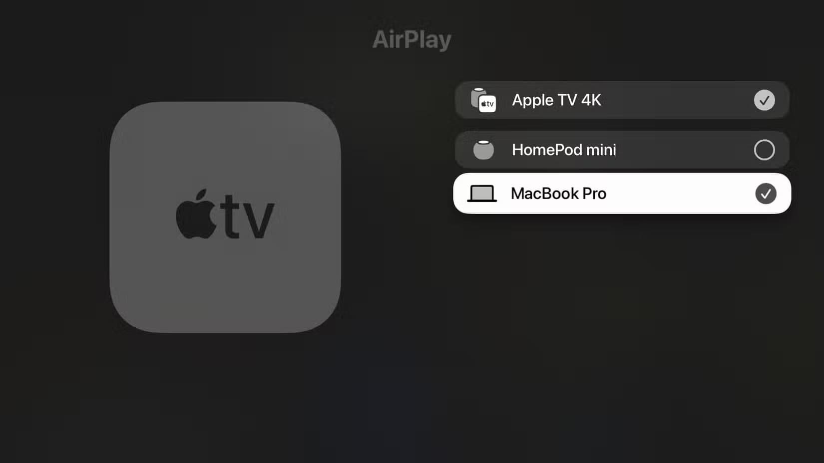 apple-tvos-26-settings-app-video-and-audio-section-audio-output-select-airplay-speaker 12 ميزة جديدة قادمة إلى Apple TV هذا الخريف