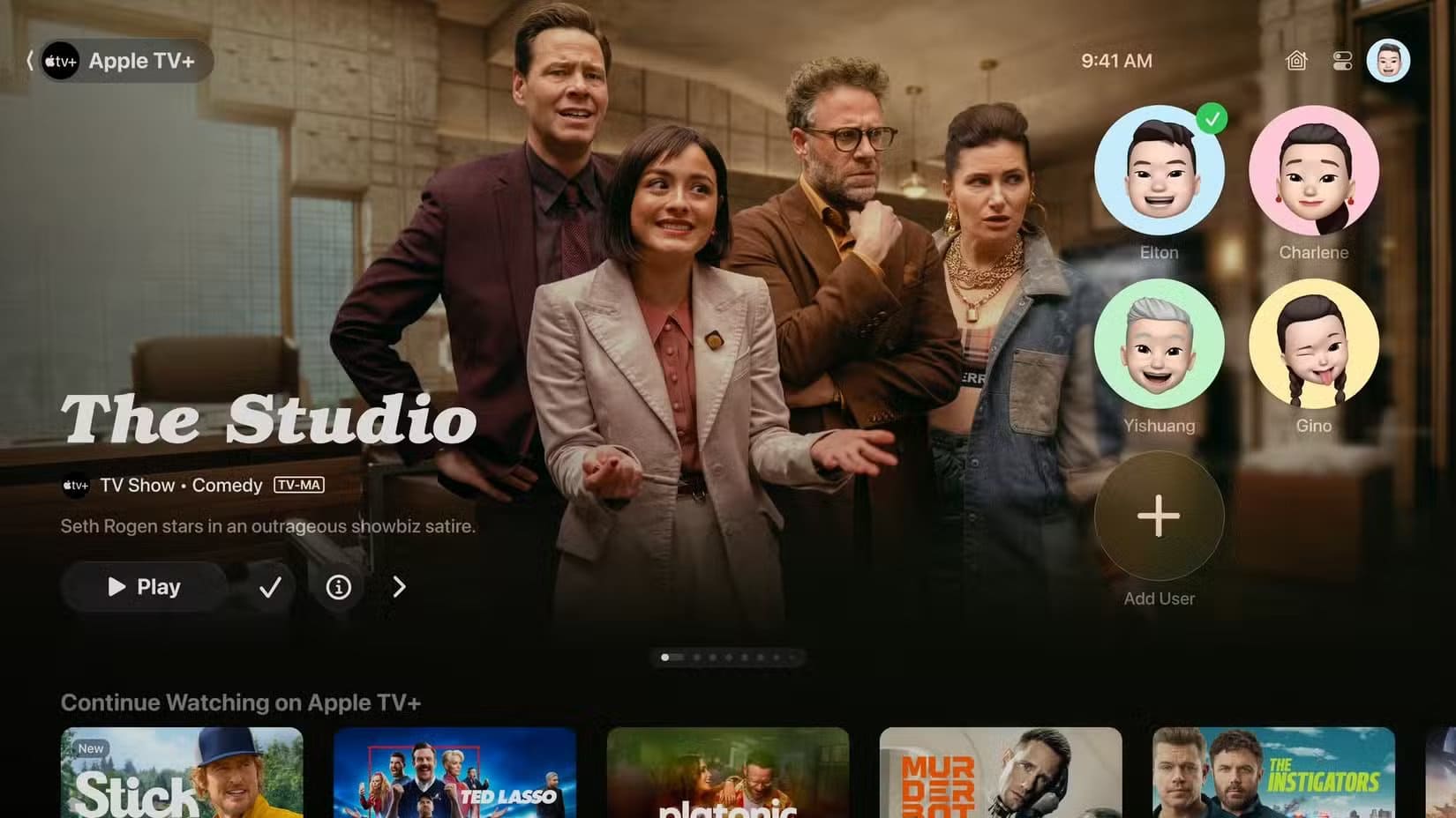 apple-tvos-26-user-profile-picker-tv-app 12 ميزة جديدة قادمة إلى Apple TV هذا الخريف
