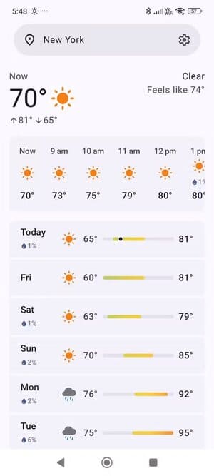 bura-homescreen أفضل تطبيقات الطقس على أندرويد الآمنة التي تحمي خصوصيتك