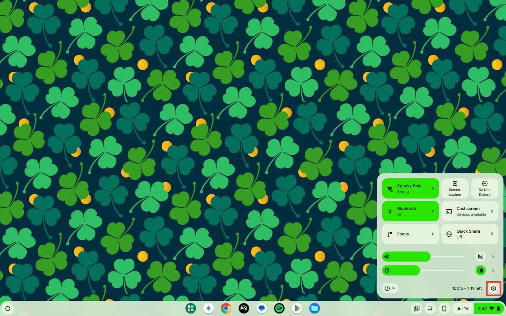 chromebook-quick-settings-settings-gear خطوات تحديث جهاز Chromebook وحل مشاكل التحديث الشائعة
