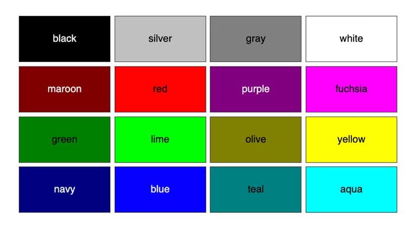 css-named-colors دليل شامل لفهم ألوان CSS واستخدامها باحتراف في تصميم المواقع