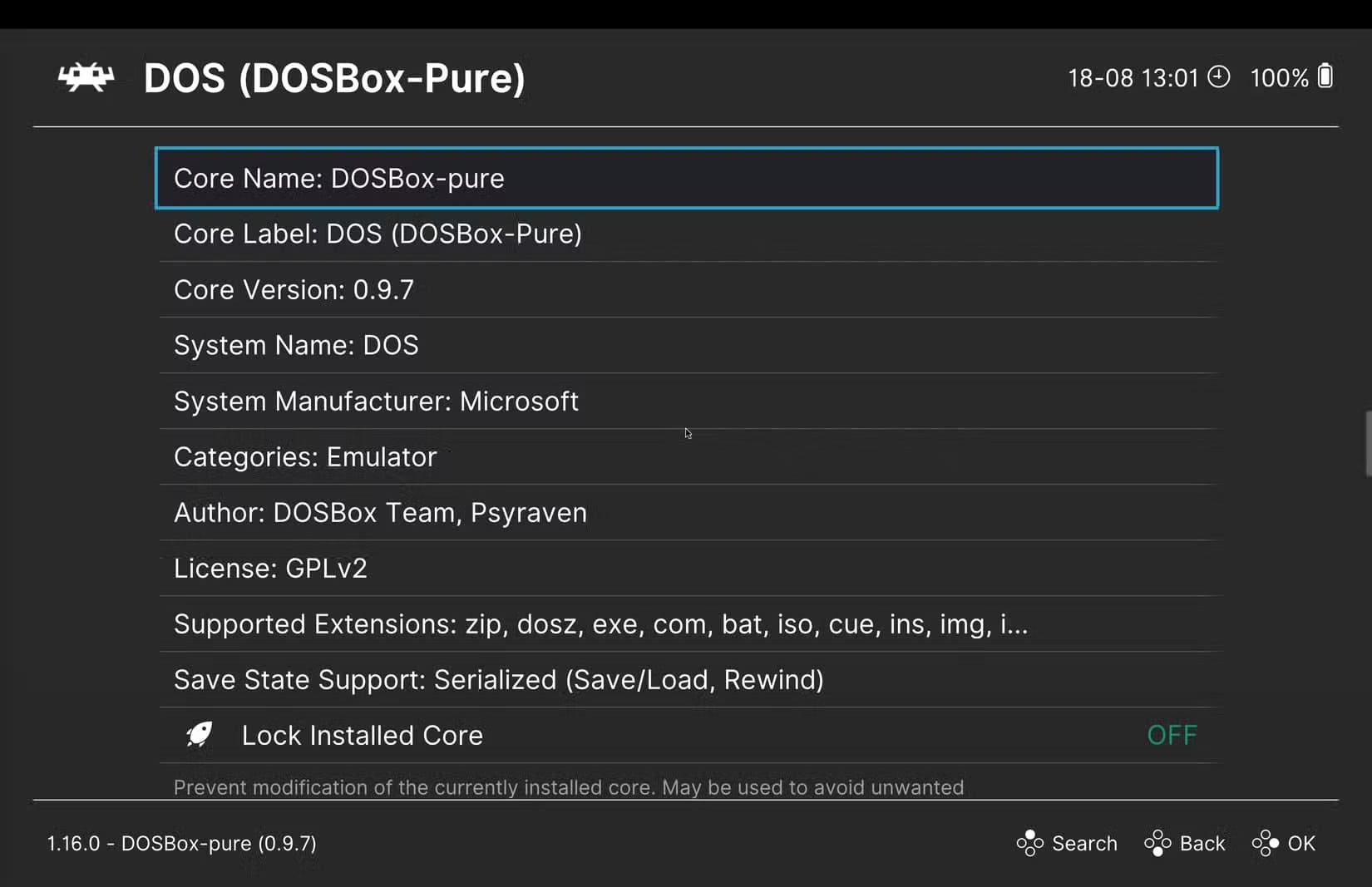dosbox-pure-core-in-retroarch أفضل بدائل DOSBox التي تمنحك تجربة لعب أكثر استقرارًا وسلاسة