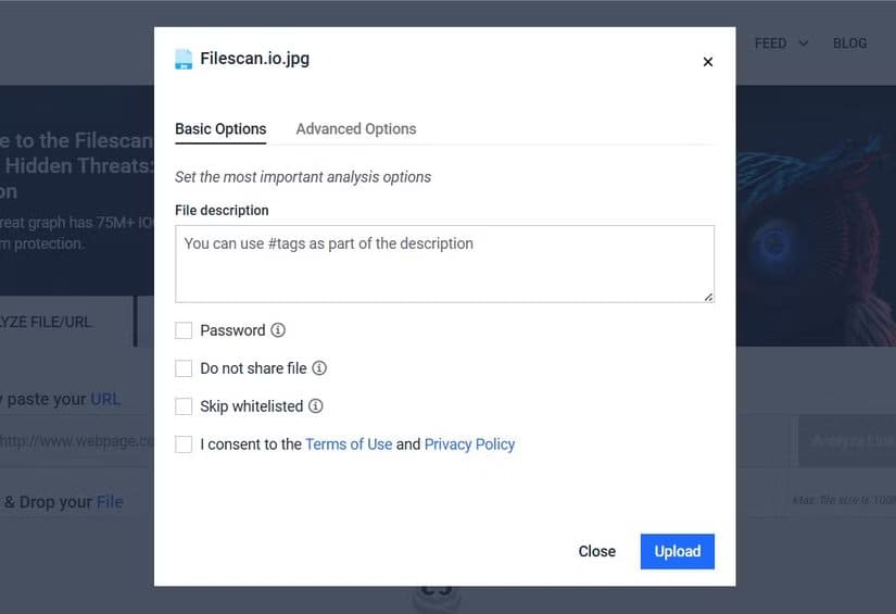filescan-io-file-upload-process كيف تفحص أي ملف مشبوه باستخدام أدوات مجانية بدون تحميل برامج