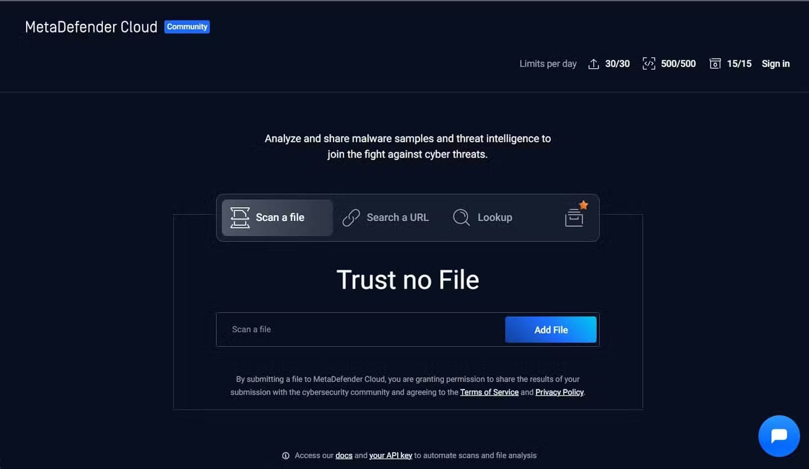 metadefender-file-scanner كيف تفحص أي ملف مشبوه باستخدام أدوات مجانية بدون تحميل برامج