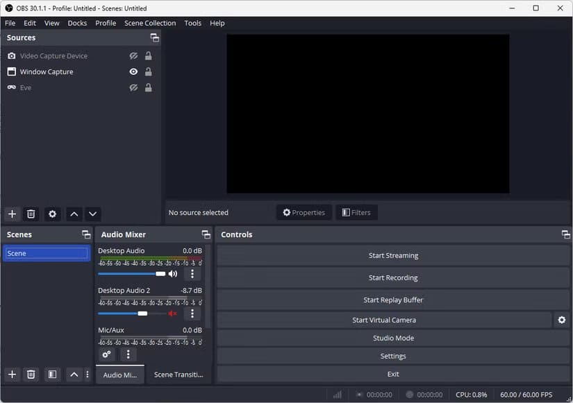 obs أفضل التطبيقات مفتوحة المصدر التي ينصح بتثبيتها على أي جهاز كمبيوتر جديد ويندوز