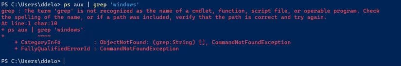 powershell-pipeline-error مزايا استخدام WSL على PowerShell في سطر أوامر Windows