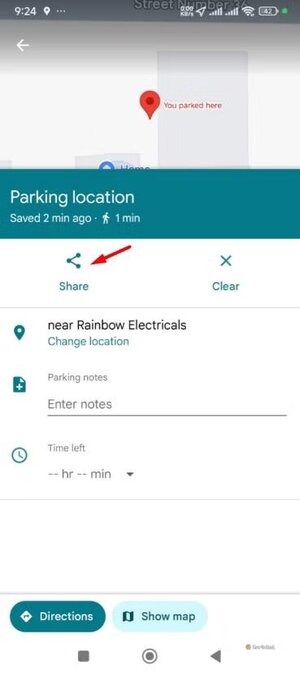 share-option-in-google-maps أهم استخدامات Google Maps التي لا يعرفها الكثيرون غير الملاحة