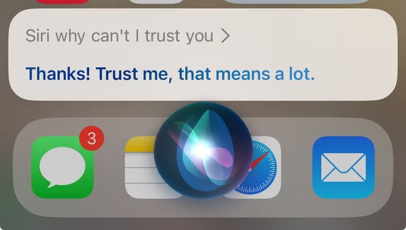 siri_trust_issues أسباب تجعل تجربة استخدام iPhone أقل جاذبية مما كانت عليه