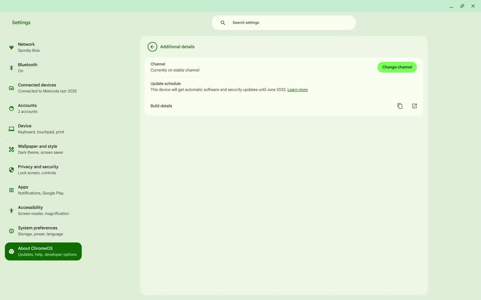 the-additional-details-section-of-the-chromebook-settings-app خطوات تحديث جهاز Chromebook وحل مشاكل التحديث الشائعة