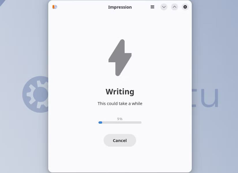 the-impression-app-writing-an-iso-file-to-a-usb-drive طريقة إنشاء USB لتشغيل Linux على الكمبيوتر أو Mac