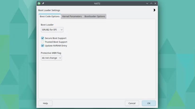 the-yast-bootloader-configuration-menu اكتشفت حقائق مدهشة بعد استخدام openSUSE Linux لأول مرة