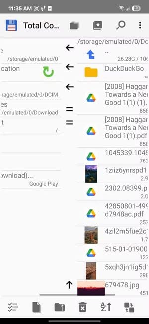 total-commander-android-02 أفضل مدير ملفات على Windows متاح الآن على Android وما الذي يميزه عن التطبيقات الأخرى