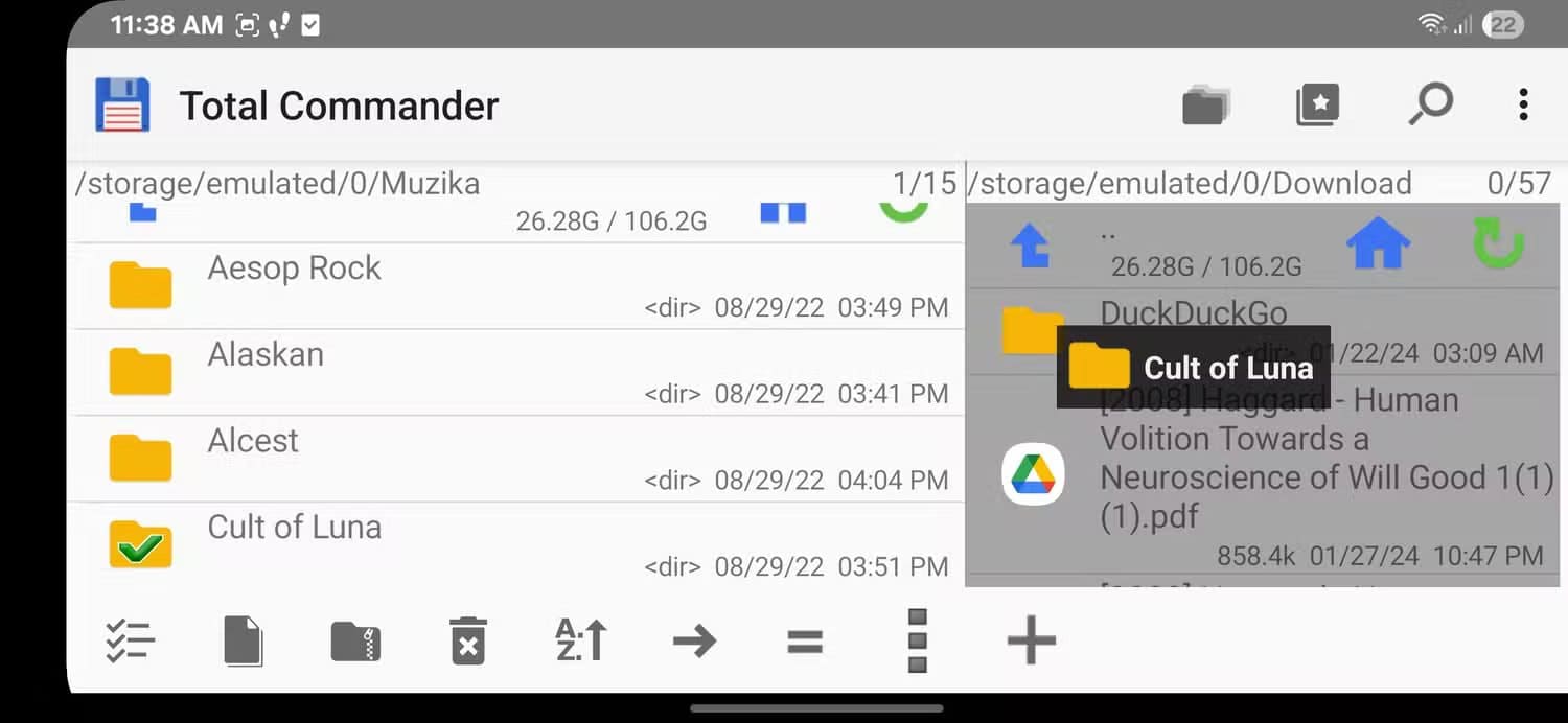 total-commander-android-06 أفضل مدير ملفات على Windows متاح الآن على Android وما الذي يميزه عن التطبيقات الأخرى