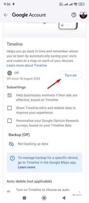 turn-on-option-in-google-maps أهم استخدامات Google Maps التي لا يعرفها الكثيرون غير الملاحة