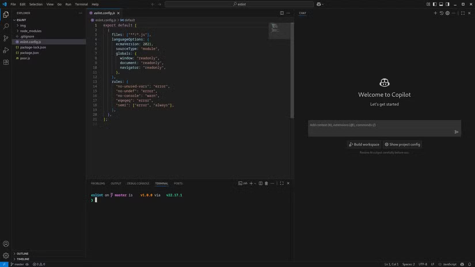 vs-code-open-with-default-layout-editor-with-colored-code-in-the-center-file-explorer-on-the-left-terminal-panel-at-the-bottom-and-a-copilot-pane-on-the-right-with-an-input-box أفضل أدوات البرمجة وبيئات التطوير التي يحتاجها طلاب علوم الكمبيوتر