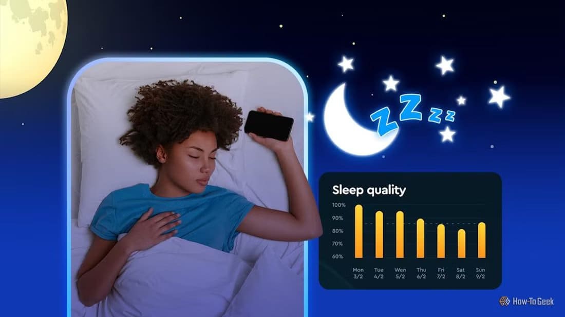 woman-sleeping-with-sleep-tracker-on أفضل تطبيقات آيفون تساعدك على النوم بعمق وتحسين جودة الراحة الليلية