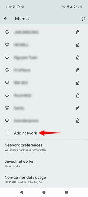 1-android-add-wi-fi-network طريقة الاتصال بالإنترنت على أندرويد بدون شبكة Wi Fi
