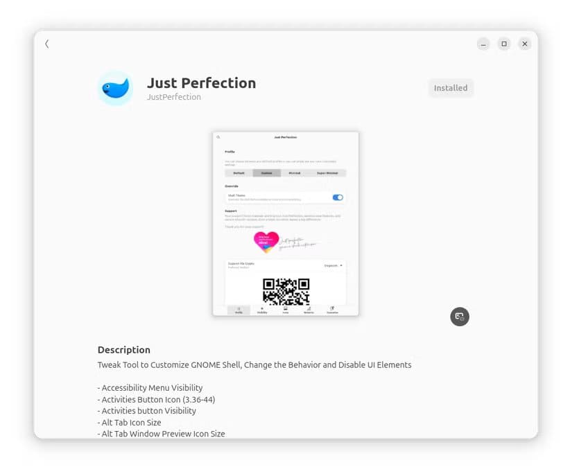 1-just-perfection-gnome-extension-install-page أفضل إضافات GNOME التي تجعل استخدام Ubuntu أكثر متعة وسلاسة