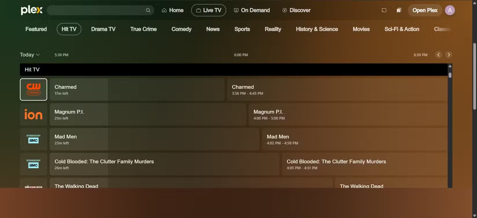 2025-08-22_17h39_50 أفضل مميزات Plex لمشاهدة التلفزيون المباشر بسهولة