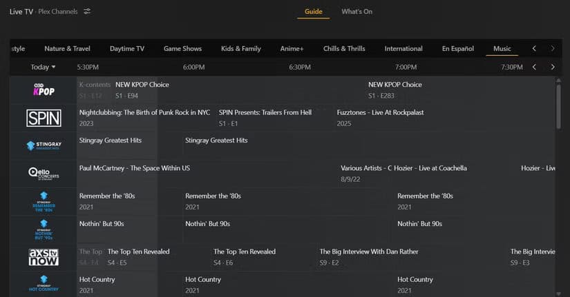 2025-08-22_17h53_00 أفضل مميزات Plex لمشاهدة التلفزيون المباشر بسهولة