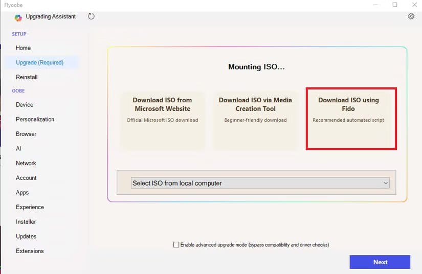 2025-09-18-14_01_59-flyoobe طريقة تشغيل Windows 11 على جهاز قديم غير مدعوم بسهولة