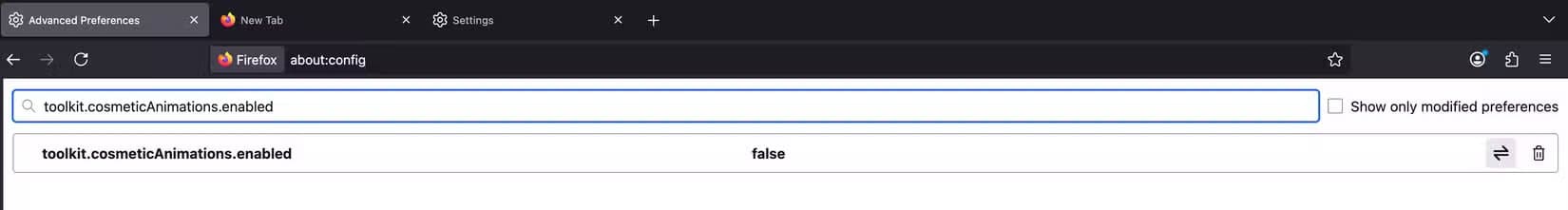 3-disabling-the-extra-animations-on-the-config-page-in-firefox 6 إعدادات في Firefox تحسن الخصوصية وتجعل التصفح أسرع