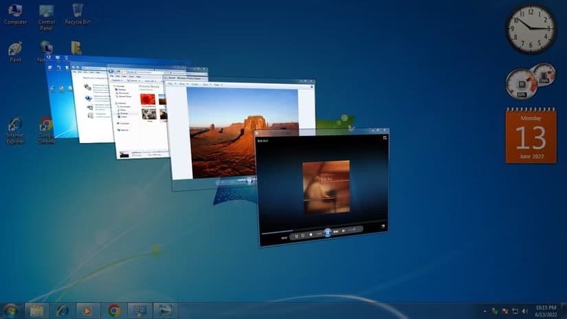 3-windows-7-aero-flip-3d-win-tab ميزات Windows الشائعة التي بدأت مع Vista وما زلت تستخدمها