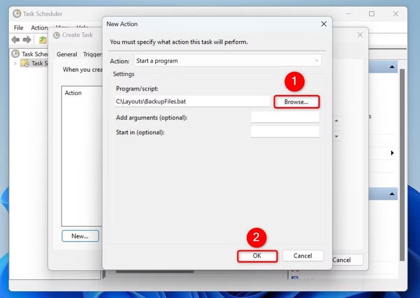 5-robocopy-task-scheduler-action أفضل أداة لنسخ الملفات الكبيرة على Windows دون أخطاء
